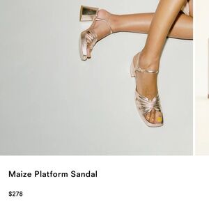 Maize Plataform Sandal by Reformation